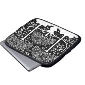 Jugendstil-Baum Bartmuster Beardsley Laptopschutzhülle (Vorne Knopf)
