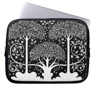 Jugendstil-Baum Bartmuster Beardsley Laptopschutzhülle