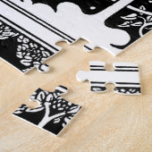 Jugendstil-Baum Bartmuster Beardsley Puzzle (Seite)