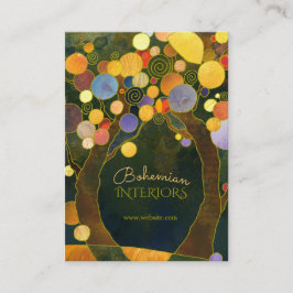 Jugendstil-Bäume Innendesign Visitenkarte