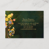 Jugendstil-Bäume Innendesign Visitenkarte (Rückseite)