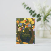 Jugendstil-Bäume Innendesign Visitenkarte (Stehend Vorderseite)