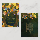 Jugendstil-Bäume Innendesign Visitenkarte (Vorne/Hinten)