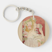 Jugendstil Belle Époque Dame Rosen Livemont