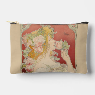 Jugendstil Belle Époque Dame Rosen Livemont Zubehörtasche