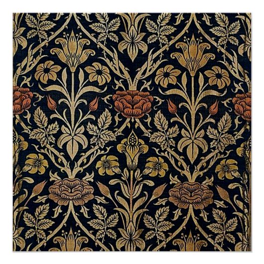 Jugendstil, Belle Epoque, Vintag, schick, Wiege Poster (Vorderseite)