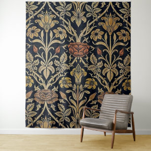 Jugendstil, Belle Epoque, Vintag, schick, Wiege Wandteppich