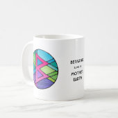 Jugendstil Berkano Rune Tasse – MUTTER ERDE! (Vorderseite Links)