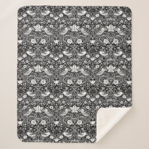 Jugendstil-Bird und Blume-Tapesteuer, Schwarz & We Sherpadecke