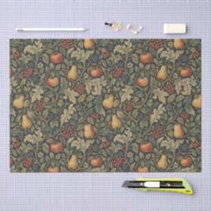 Jugendstil Birnen Äpfel & Beeren Blumenmuster Seidenpapier
