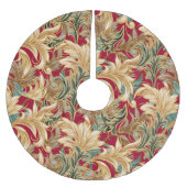Jugendstil-Blätter Weihnachtsbaumrock Polyester Weihnachtsbaumdecke (Vorderseite)