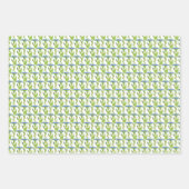 Jugendstil-Blau Ipomoea Tapetenwerfer Geschenkpapier Set (Vorderseite 2)