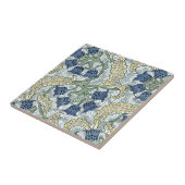Jugendstil Blauglocken Fliese (Seite)