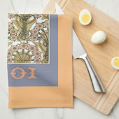 Jugendstil-Blume Alphonse mucha Kunstvoll wandern Geschirrtuch (Viertel Falte)