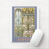 Jugendstil-Blume Alphonse mucha Kunstvoll wandern Mousepad (Mit Mouse)