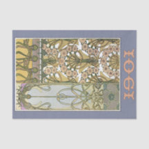 Jugendstil-Blume Alphonse mucha Kunstvoll wandern