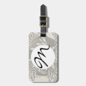 Jugendstil-Blume Blumenminimalismus Gepäckanhänger (Vorderseite vertikal)