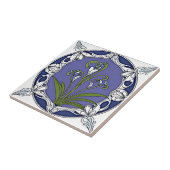 Jugendstil-Blume Fliese (Seite)