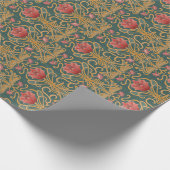 Jugendstil-Blume Geschenkpapier (Ecke)