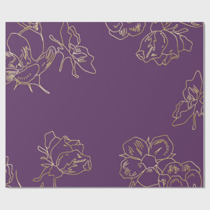 Jugendstil-Blume Geschenkpapier
