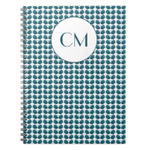 Jugendstil-Blume in Blau