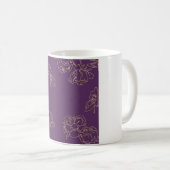 Jugendstil-Blume Kaffeetasse (VorderseiteRechts)