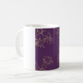 Jugendstil-Blume Kaffeetasse (Vorderseite Links)