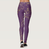 Jugendstil-Blume Leggings (Rückseite)