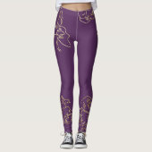 Jugendstil-Blume Leggings (Vorderseite)