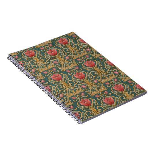 Jugendstil-Blume Notizblock (Rechte Seite)