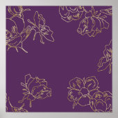 Jugendstil-Blume Poster (Vorne)