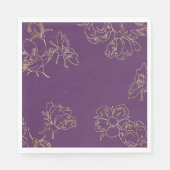 Jugendstil-Blume Serviette (Vorderseite)