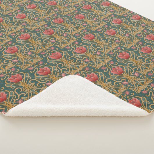Jugendstil-Blume Sherpadecke (3/4)