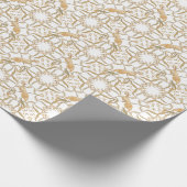 Jugendstil-Blume Vögel Geschenkpapier (Ecke)