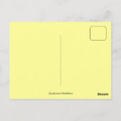 Jugendstil-Blume zeichne Geburtstagsgold Postkarte (Rückseite)