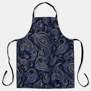 Jugendstil Blumen Denim Design Schürze