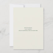 Jugendstil-Blumen-Hochzeit Einladung (Rückseite)