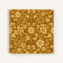 Jugendstil-Blumen-Notizbuch