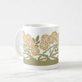Jugendstil-Blumen - Tasse (Vorderseite Links)