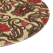 Jugendstil-Blumen-Wallpaper. Schneidebrett (Ecke)