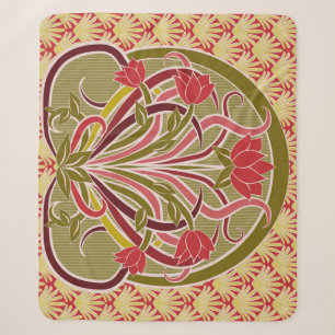 Jugendstil-Blumen-Wallpaper. Sherpadecke
