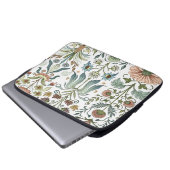 Jugendstil-Blumendesign 402 Blumen Laptopschutzhülle (Vorne Knopf)