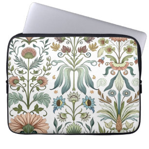 Jugendstil-Blumendesign 402 Blumen Laptopschutzhülle