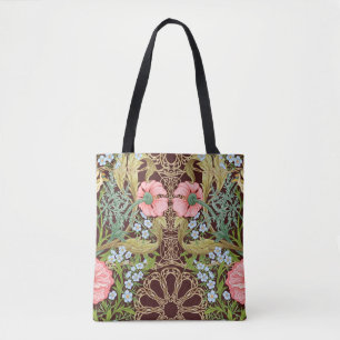 Jugendstil Blumendesign: Farbige Vintage-Muster Tasche