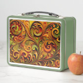 Jugendstil-Blumendesign Metall Brotdose (Beispiel)
