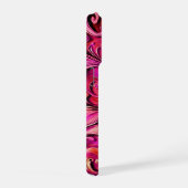 Jugendstil Blumendesign Rostige Rose iPhone Hülle (Rechte Seite)