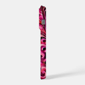 Jugendstil Blumendesign Rostige Rose iPhone Hülle (Linke Seite)