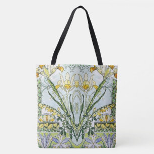 Jugendstil-Blumengarten Tasche