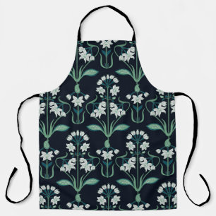 Jugendstil-Blumenmuster, abstrakt nahtlos. Schürze