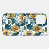 Jugendstil, Blumenmuster. Case-Mate iPhone Hülle (Rückseite (Horizontal))